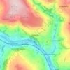 Topografische kaart Midgley, hoogte, reliëf