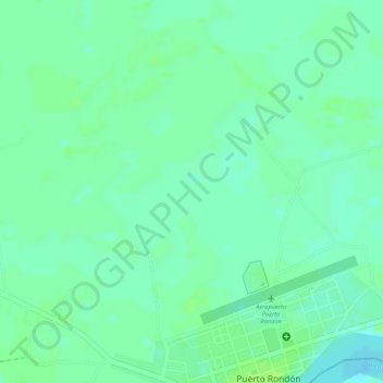 Topografische kaart Hondon, hoogte, reliëf