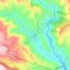 Topografische kaart Zabux, hoogte, reliëf
