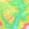 Topografische kaart Bergians Soutran, hoogte, reliëf