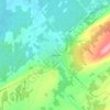 Topografische kaart Plessisville, hoogte, reliëf