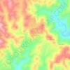 Topografische kaart Almogía, hoogte, reliëf