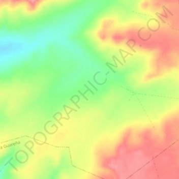 Topografische kaart Toro, hoogte, reliëf