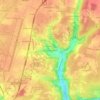 Topografische kaart Le Grand Vaudasnière, hoogte, reliëf