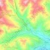Topografische kaart Piano della Lenta, hoogte, reliëf
