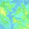 Topografische kaart Larmor, hoogte, reliëf