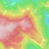 Topografische kaart Tossal de la Serra del Mas de Gomis, hoogte, reliëf