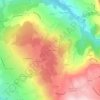Topografische kaart Chez Dubourvieux, hoogte, reliëf