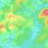 Topografische kaart Athesans, hoogte, reliëf
