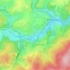 Topografische kaart Berguème, hoogte, reliëf