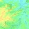 Topografische kaart Panonnière, hoogte, reliëf