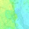 Topografische kaart Rivalta sul Mincio, hoogte, reliëf