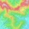 Topografische kaart Olera, hoogte, reliëf