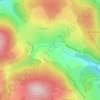 Topografische kaart Les Cognières, hoogte, reliëf