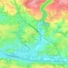 Topografische kaart Mouliouen, hoogte, reliëf