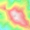 Topografische kaart Teleno, hoogte, reliëf