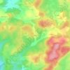 Topografische kaart Jalagnat, hoogte, reliëf