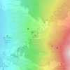 Topografische kaart Volcán de Tajogaite, hoogte, reliëf