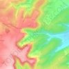 Topografische kaart Chavignol, hoogte, reliëf