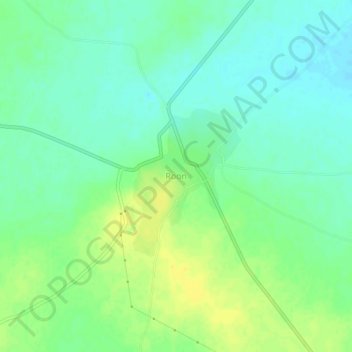 Topografische kaart Roon, hoogte, reliëf