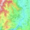 Topografische kaart Dakshinkali, hoogte, reliëf