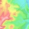 Topografische kaart La Coudraye, hoogte, reliëf