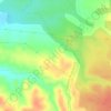 Topografische kaart La Tosca, hoogte, reliëf