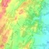 Topografische kaart Grimes, hoogte, reliëf