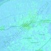 Topografische kaart Uithuizen, hoogte, reliëf