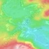 Topografische kaart Åmdals verk, hoogte, reliëf