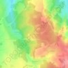 Topografische kaart Les Berthes, hoogte, reliëf