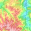 Topografische kaart Spedaletto, hoogte, reliëf