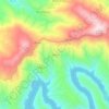 Topografische kaart Trinhão, hoogte, reliëf