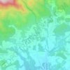 Topografische kaart Les Dônes, hoogte, reliëf