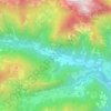 Topografische kaart Studena Bassa, hoogte, reliëf