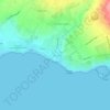 Topografische kaart Casuzze, hoogte, reliëf