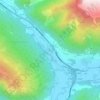 Topografische kaart Oberweißburg, hoogte, reliëf