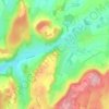 Topografische kaart Montmartin, hoogte, reliëf
