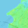 Topografische kaart Beauclerc, hoogte, reliëf