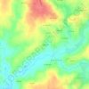 Topografische kaart Cléguennec, hoogte, reliëf