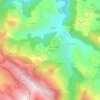Topografische kaart Le Plo, hoogte, reliëf