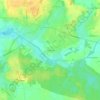 Topografische kaart La Frelaudais, hoogte, reliëf