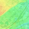Topografische kaart Zone d'Activité Les Pousses, hoogte, reliëf