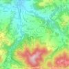Topografische kaart Ca' di Rosino, hoogte, reliëf
