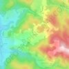 Topografische kaart Chagnon, hoogte, reliëf