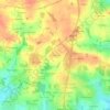 Topografische kaart La Platrouais, hoogte, reliëf