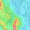 Topografische kaart Leyzieu, hoogte, reliëf