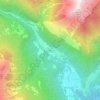 Topografische kaart Croveo, hoogte, reliëf