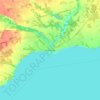 Topografische kaart Port Dover, hoogte, reliëf