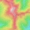 Topografische kaart Poggio delle Ignude, hoogte, reliëf